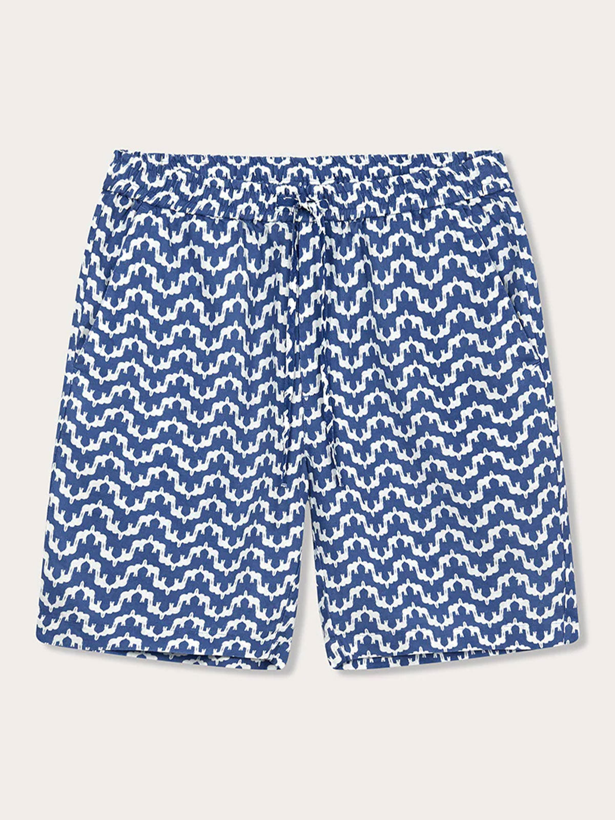 Short en lin bleu Joulter Elephant Palace pour homme