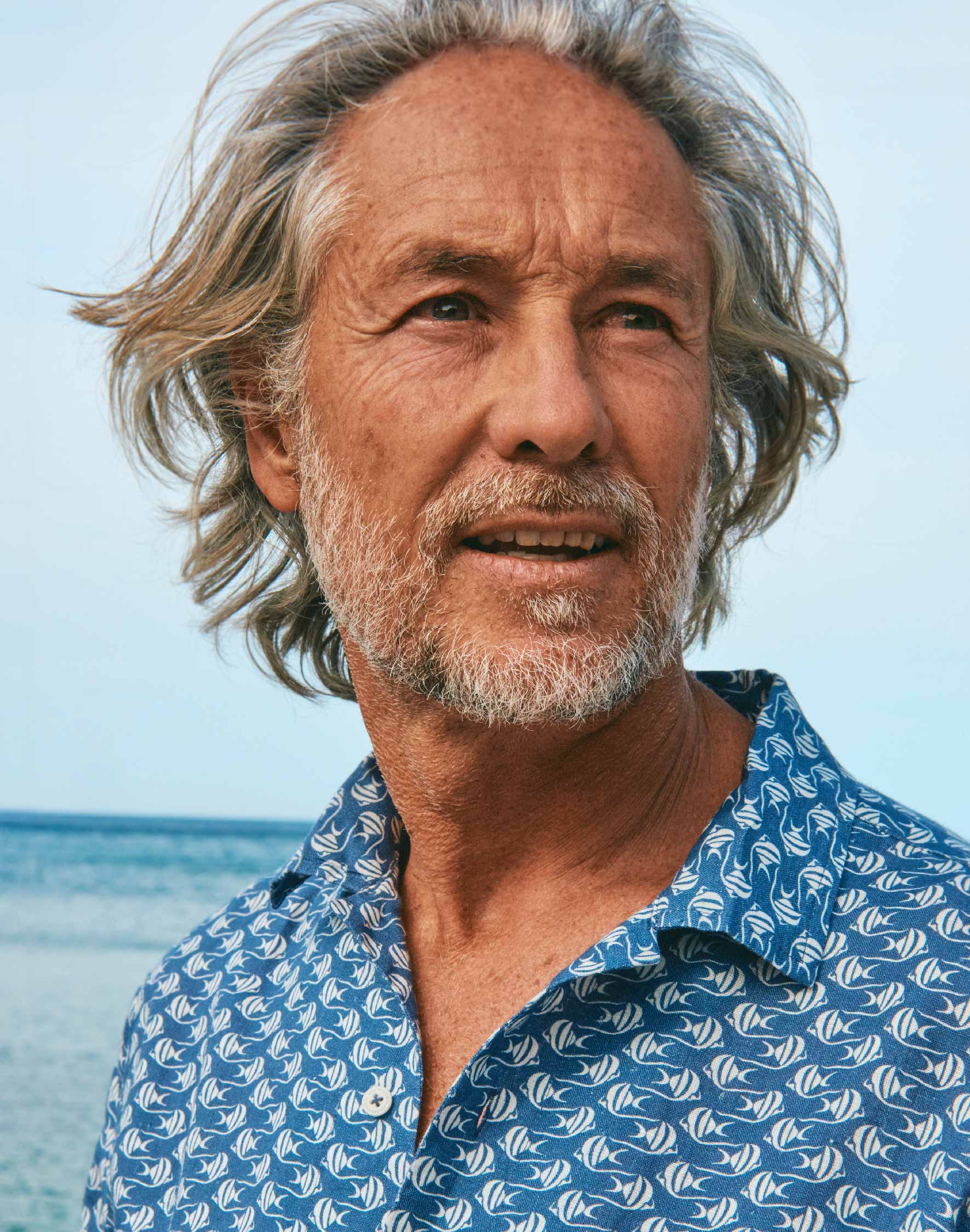 mens fish patterned shirt