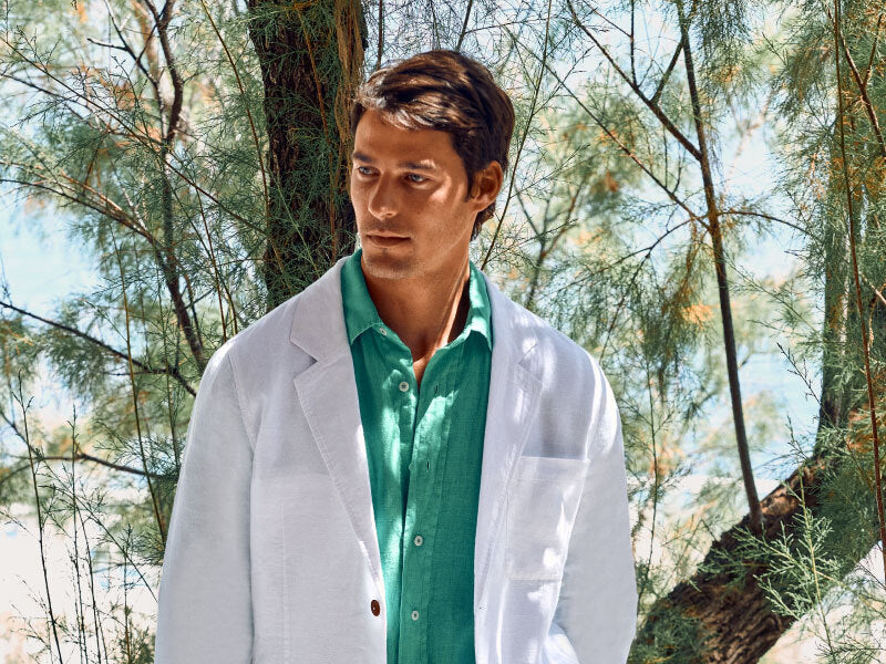 riviera linen suit