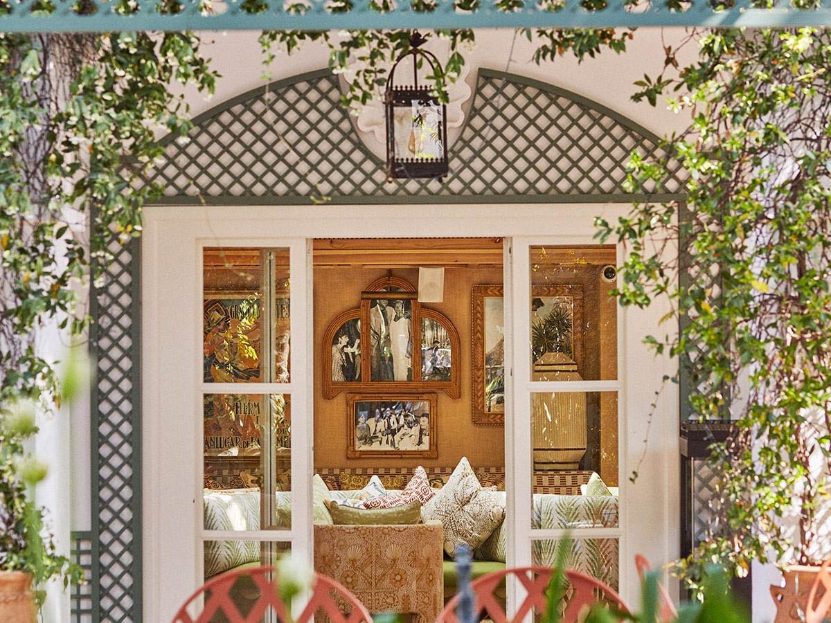 Marbella Club patio dining