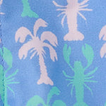 party like a lobster recycled fabric swatch