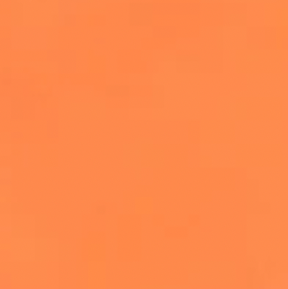 Solid tangerine coloured square