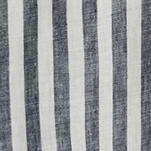 navy lines linen fabric swatch