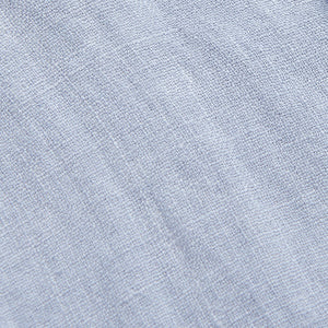 100% linen swatch sky blue