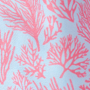 recycled fabric swatch crazy coral
