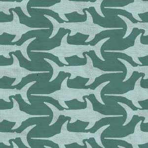 recycled fabric swatch dolphins of greece