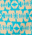 elephant pattern on blue fabric